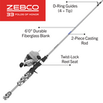 Zebco 33 Folds of Honor Spincast Combo