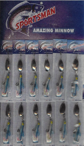 F. J. Neal Blue Minnow Spinners